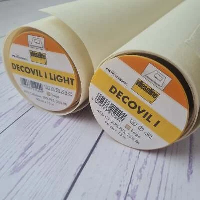 Decovil 1 and Decovil light: Fusible Interfacing/Interlining heavy Vilene. x1m - Image 1 of 4