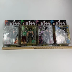 Kiss 1997 McFarlane Ultra Action Figures Set of 4 Gene Peter Ace Paul Accesories - Picture 1 of 7