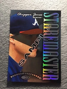 1997 Donruss Preferred StareMasters Sample #3 Chipper Jones - PROMO - Picture 1 of 2
