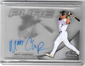MATT CHAPMAN 2014 HOJA TRINITY "PURO" CERTIFICADO AUTÓGRAFO NOVATO - Imagen 1 de 1
