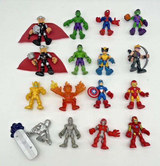 Toys Superheroes LMNOP & F With All the Gems Figures the 