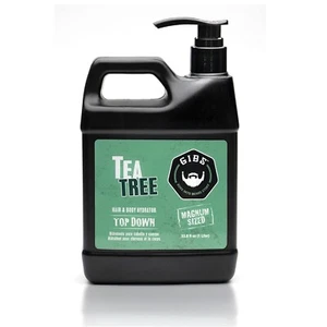 GIBS Top Down Hair & Body Hydrator 33.8oz Tea Tree Moisturizer Hair Beard & Skin - Picture 1 of 5