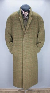 P & J Haggart Houndstooth Tweed Glencheck RAGLAN Balmacaan Jacket Overcoat sz 46 - Picture 1 of 24