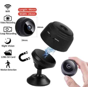WiFi Wireless Camera Mini Security Camera Nanny Cam Audio Live Feed IOS/Android - Picture 1 of 4