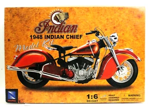 NewRay 1948 Indian Chief Motorcycle Model 1/6 Scale Diecast (PLEASE READ) - Picture 1 of 11