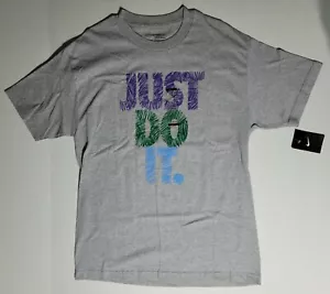 New Mens Nike "Just DO It" Graphic T-SHIRT sz L Large grey - Picture 1 of 2