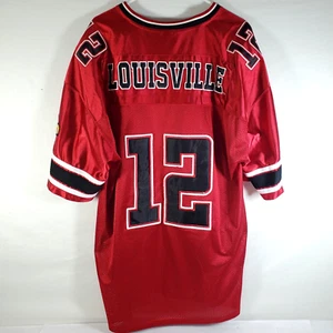 Colosseum Athletics Louisville Cardinals Football Jersey No 12 Size XL Red Black - Picture 1 of 7