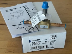Emerson 047503 100RB 2S2 Refrigerant Solenoid Valve Less Coil 1/4” ODF Extend - Picture 1 of 1