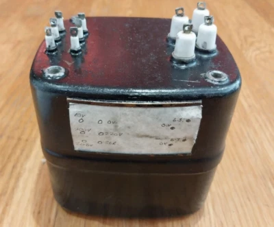 Ex-MOD Parmeko High Voltage Insulated Heater Transformer 2 x 0-6.3V - Tested - Image 1 of 4