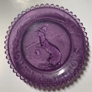 Pre-Owned Pairpoint Cup Plate Little Joe Otter Lavender U412 - Picture 1 of 3