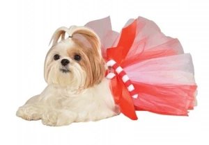 Rubie's Xmas Candy Cane Tutu Dog/Cat Holiday Costume - Picture 1 of 3