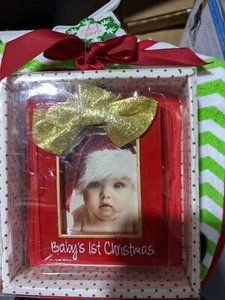Babys erste Weihnachten Bilderrahmen Ornament - Bild 1 von 1