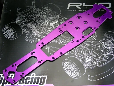 Vintage Original 2003 HPI Nitro R40 3mm Purple Aluminum 2017S Main Chassis NEW ! - Image 1 of 4