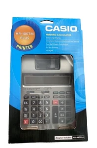 Casio Printing Calculator HR-100TM Plus Printer. New - Picture 1 of 7