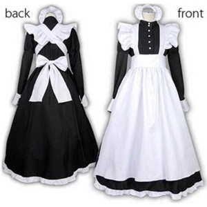 Dama Victoriana Doncella Camarera Vestidos Cosplay Café Disfraz Estilo Británico Elegante - Imagen 1 de 4