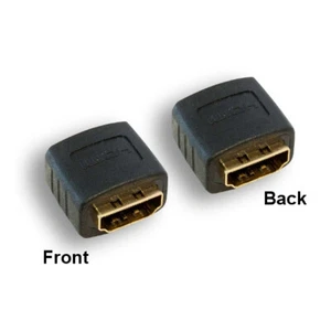 HDMI Female to Female Adapter Gender Changer Extender Gold-Plated Connector HDTV - Picture 1 of 1