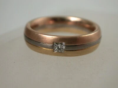 interessanter Solitär Vorsteckring 0,10 Carat Gold A.Gerstner - Bild 1 von 4