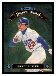 1992 Donruss Diamond Kings #DK-18 BRETT BUTLER Los Angeles Dodgers ~F3X