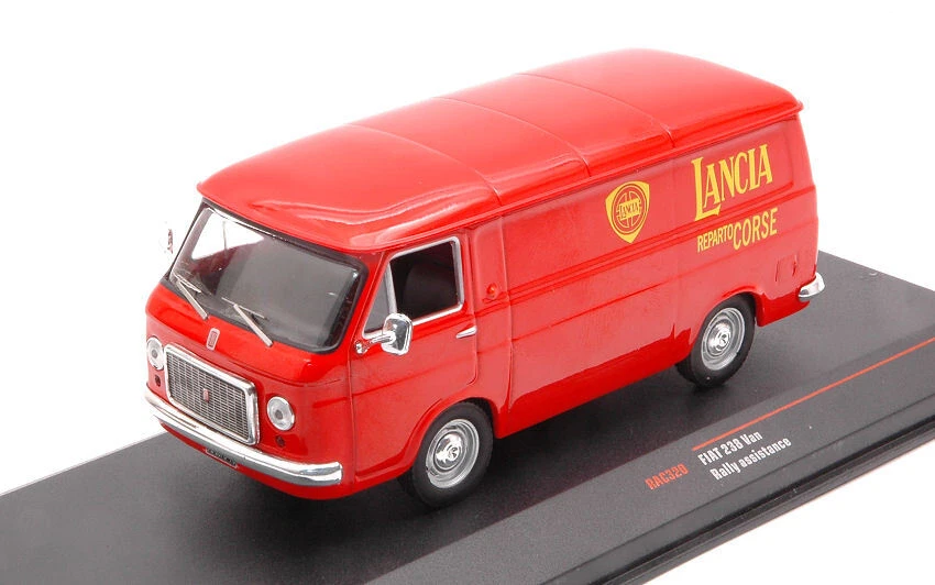 Modellino auto rally scala 1:43 Ixo FIAT 238 VAN LANCIA SERVICE diecast furgone - Immagine 1 di 1