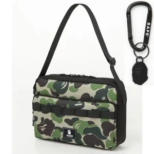 BAPE A Bathing Ape Camo Shoulder Bag Crossbody with Carabiner 2021 AW Free Ship - Picture 1 of 8