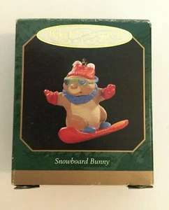Hallmark Keepsake Ornament 1997 Snowboard Bunny - Picture 1 of 4