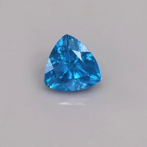0.81 carat - Hot Neon Blue Natural Madagascar Apatite Trillion 2508684-14 - Picture 1 of 7