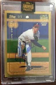 2022 Topps Archives Signature Series Auto Card - John Smoltz #329 1/1 - Picture 1 of 3