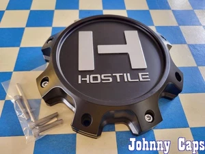 HOSTILE Wheels # HC-8011SB . NEW SATIN BLACK "DUALLY" Center Cap  [71]  (QTY. 1) - Picture 1 of 11