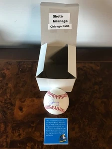 SHOTA IMANAGA - CHICAGO CUBS FIRMADO/AUTO BÉISBOL - SERIE TOKYO 2025 - CERTIFICADO DE AUTENTICIDAD - Imagen 1 de 4
