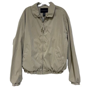 Croft & Barrow Herren XL Khaki Freizeitjacke Windbreaker leichte Taschen - Bild 1 von 8