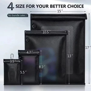 imket Faraday Taschen für Handys und Autoschlüssel 2 Stück, Signalblocker Etui feuerfest - Bild 1 von 5