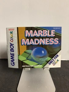 Gameboy Color Marble Madness Manual Only - Picture 1 of 2