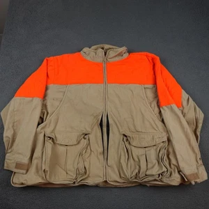 Cabelas Jagdjacke Herren 2XL hellbraun blaze orange Canvas Wild Mantel Taschen - Bild 1 von 11