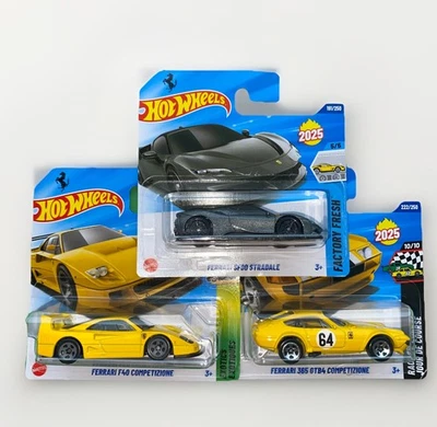 Hot Wheels Ferrari Bundle x 3 F40 - SF90 - 365 GTB4 new in boxes 2025  - Image 1 of 4