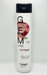 Champú Celeb Luxury Gem Lites ámbar cobre marrón lavado de color 8,25 oz - Imagen 1 de 2