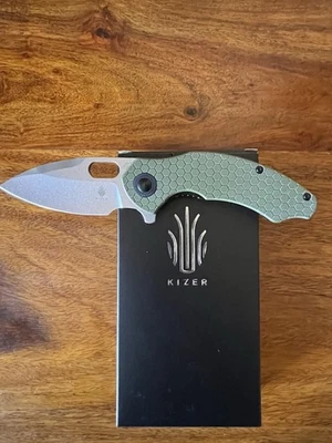 Kizer Degnan Roach Flipper Knife G-10 Discontinued - Image 1 of 4