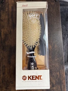 Kent Soft Echtborstenbürste für dünner werdendes Haar Worlds Finest Pinsel Open Box - Bild 1 von 4