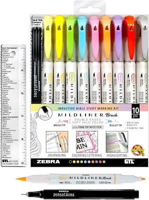 Resaltador delineador suave estudio bíblico inductivo marcador de color translúcido surtido Foto 1 de 3