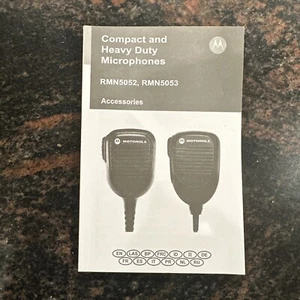 Motorola RMN5052, RMN5053 Compact Microphone USER Manual *NEW* - Picture 1 of 2