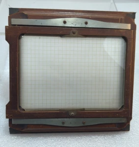 Vintage Burke & James Wood Ground Glass/Film 5x7" Camera Back - Picture 1 of 7