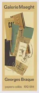 George Braque French Artist 1963 Original Vintage Poster lithograph - Picture 1 of 1