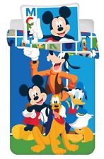 Baby Bettwäsche Set Mickey Maus Donald Duck Pluto Goofy 100x135cm 100% Baumwolle