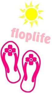 FLIP FLOP  DECAL FOR CARS AND TRUCKS - Bild 1 von 1