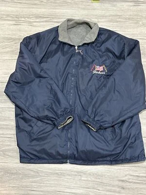Chaqueta De Colección New York Yankees Para Hombres XXL Azul NYPD FDNY Ciudad de Nueva York Cremallera Foto 1 de 4