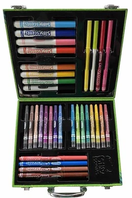 Crayola Silly Scents Mini Art Case Kids Children Crayon Marker 32 Piece Scented - image 1 of 4