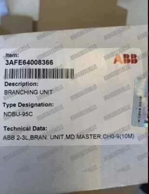 NDBU-95C ABB 3AFE64008366 New In Box Spot Goods Expedited Shipping - Image 1 of 4