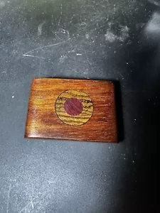 Vintage Wood Belt Buckle Hand Made (z49) - Picture 1 of 3