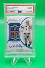 2022 Flawless Patch Auto Platinum NFL SHIELD 1/1 Bob Lilly PSA 8 PLAYER WORN DJ2