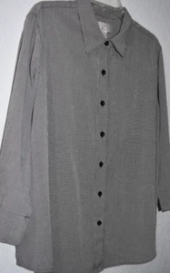 CJBanks 2X Lightweight Shirt Textured 3/4 Sleeve Full Button Front Career Work - Picture 1 of 17