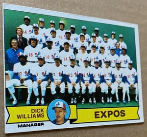 DICK WILLIAMS 1979 TOPPS EXPOS TEAM Card #606 P-VG Condition - Picture 1 of 2
